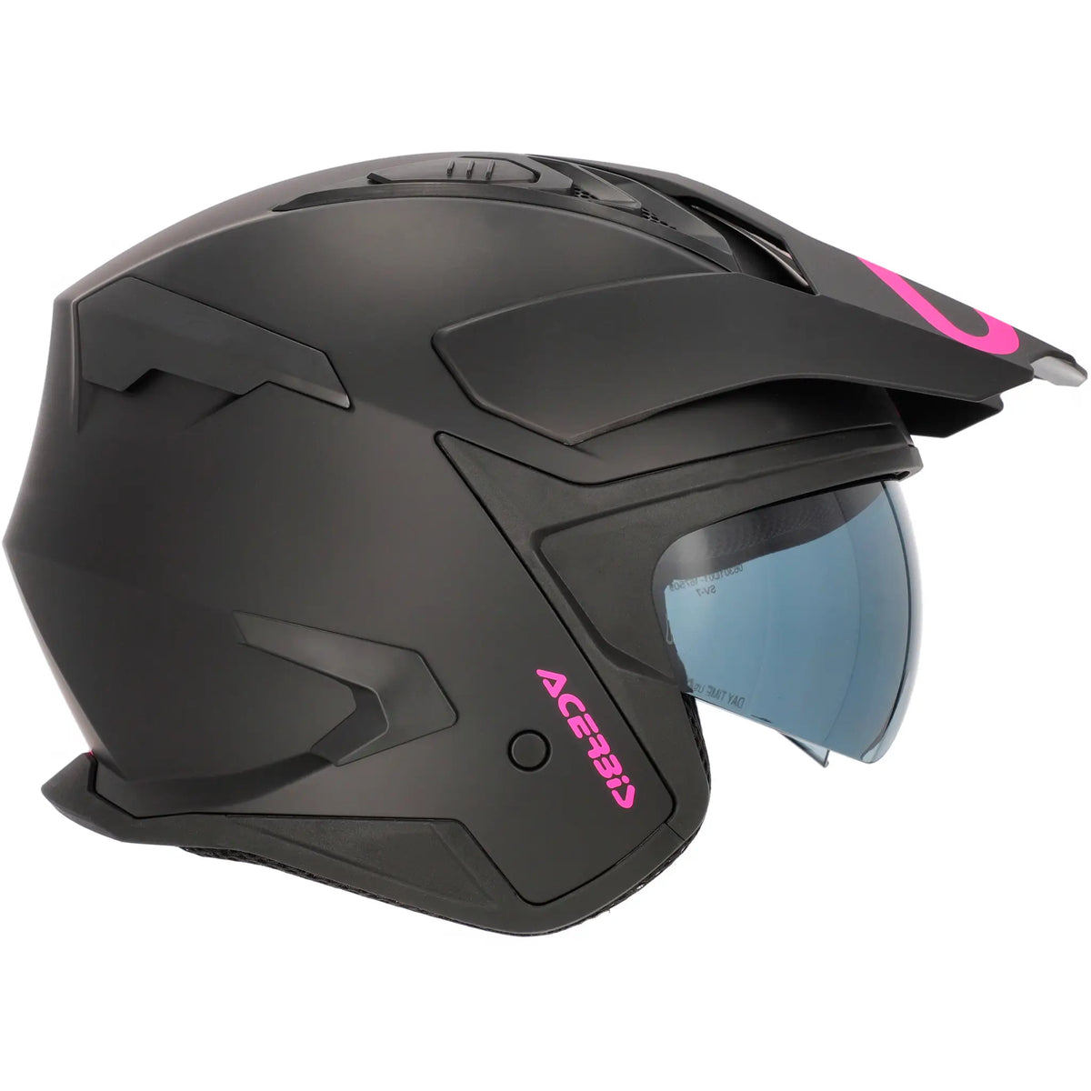 Casco Acerbis Jet Aria Evo Solid - Negro/Rosa Mate