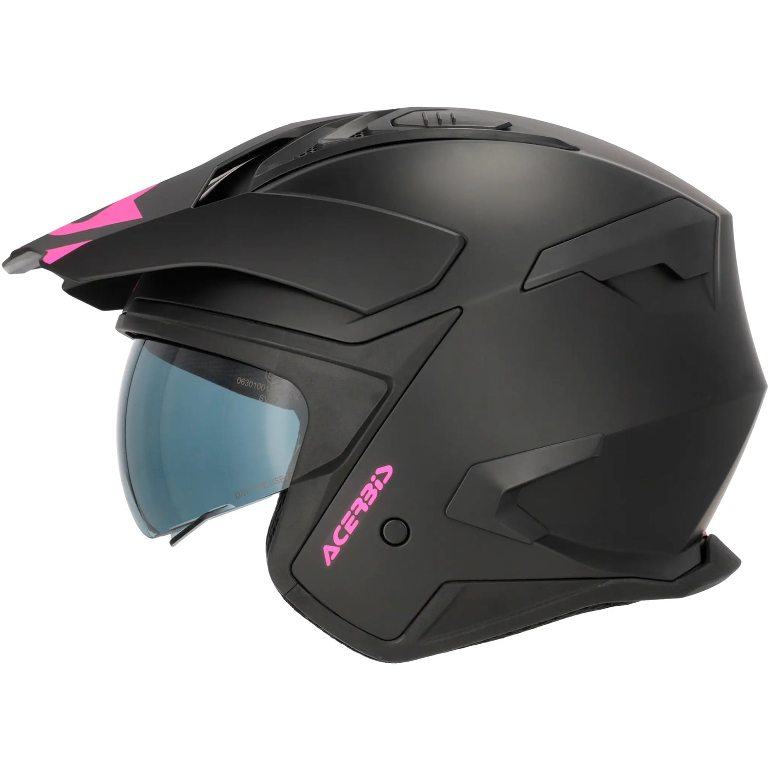 Casco Acerbis Jet Aria Evo Solid - Negro/Rosa Mate