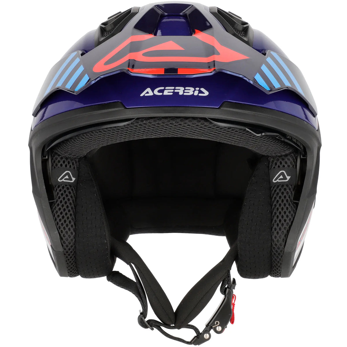 Casco Acerbis Jet Aria Evo Graphic - Blanco/Azul/Rojo