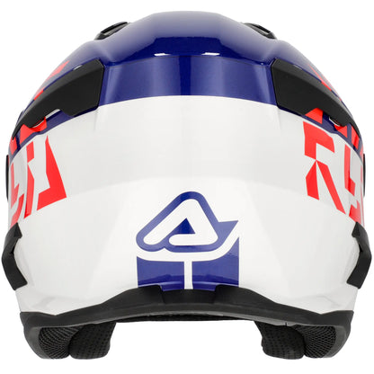 Casco Acerbis Jet Aria Evo Graphic - Blanco/Azul/Rojo