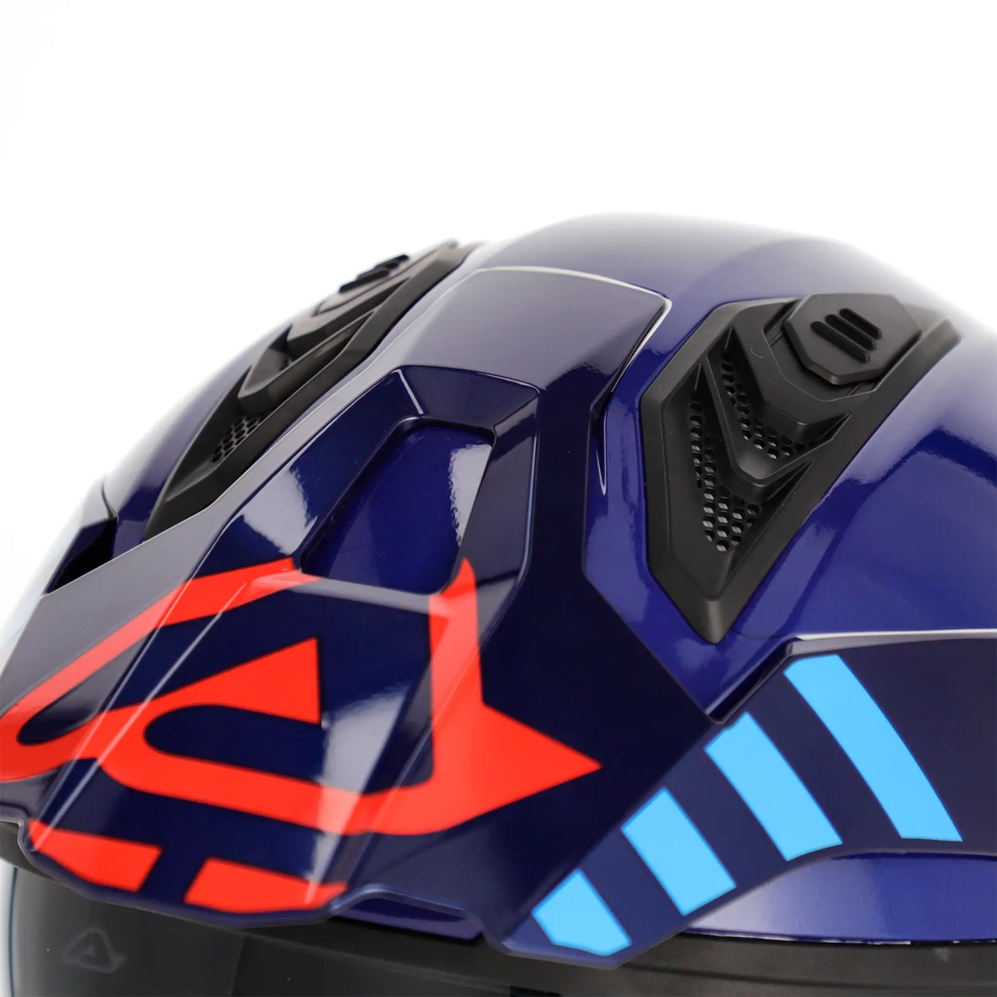Casco Acerbis Jet Aria Evo Graphic - Blanco/Azul/Rojo