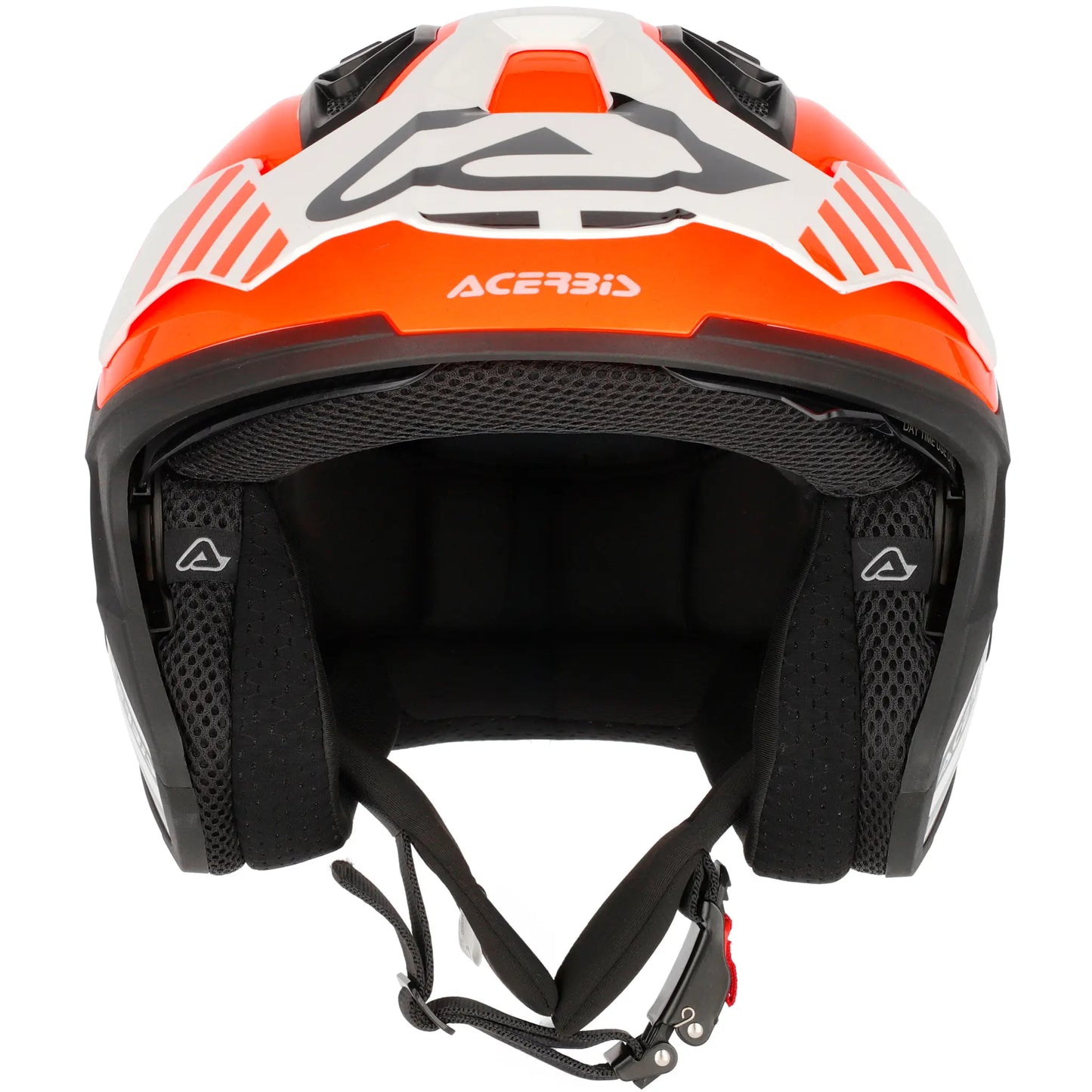 Casco Acerbis Jet Aria Evo Graphic - Blanco/Naranja