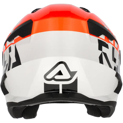 Casco Acerbis Jet Aria Evo Graphic - Blanco/Naranja