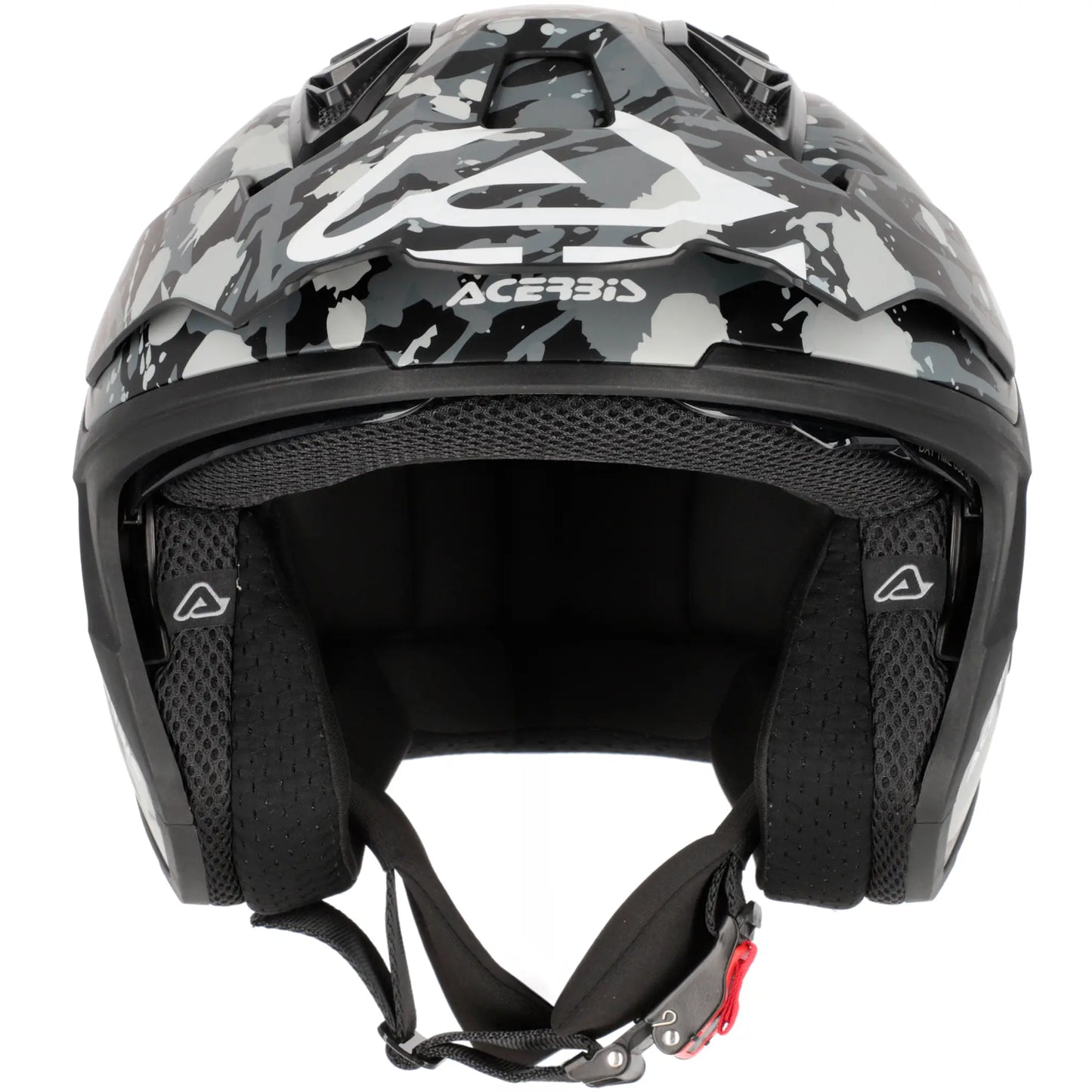 Casco Acerbis Jet Aria Evo Graphic - Camuflaje Gris/Negro
