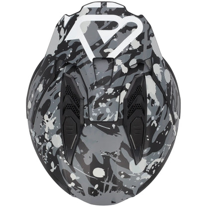 Casco Acerbis Jet Aria Evo Graphic - Camuflaje Gris/Negro