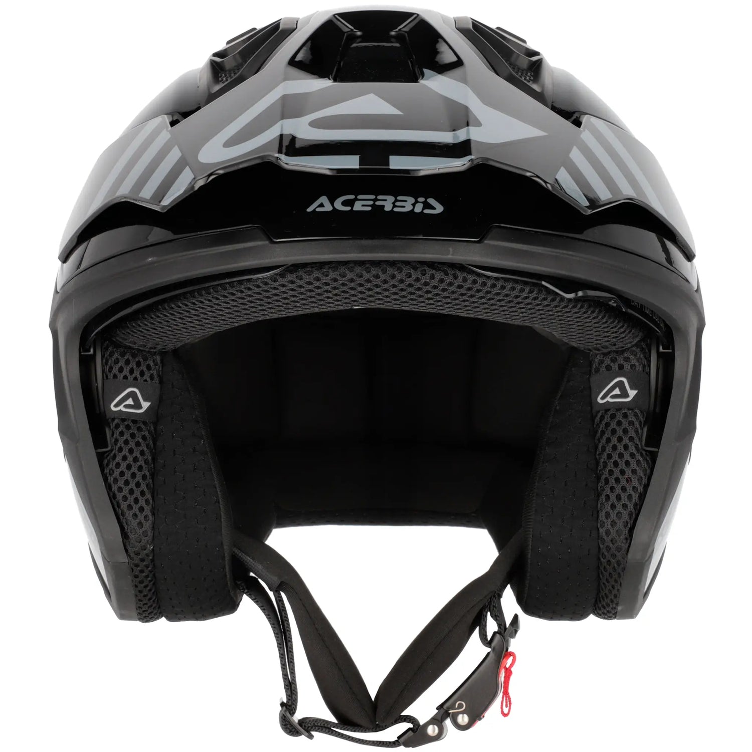 Casco Acerbis Jet Aria Evo Graphic - Negro/Gris