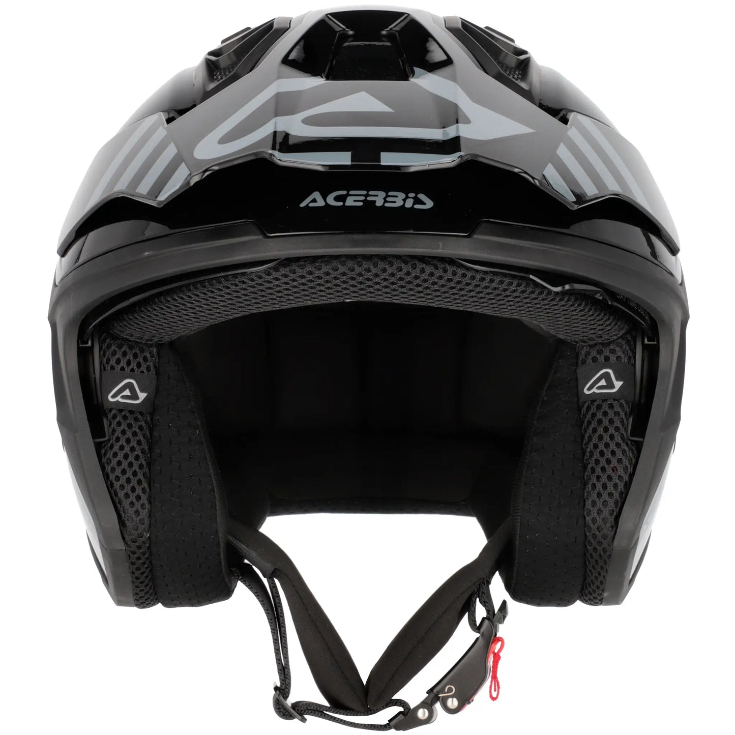 Casco Acerbis Jet Aria Evo Graphic - Negro/Gris