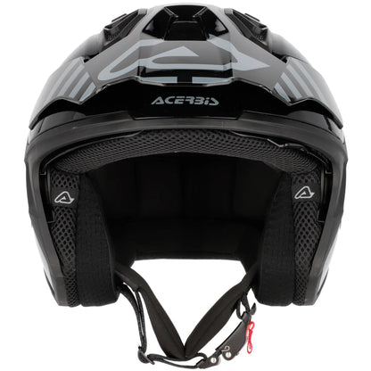 Casco Acerbis Jet Aria Evo Graphic - Negro/Gris
