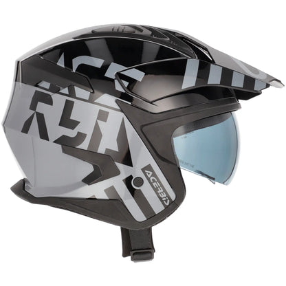 Casco Acerbis Jet Aria Evo Graphic - Negro/Gris