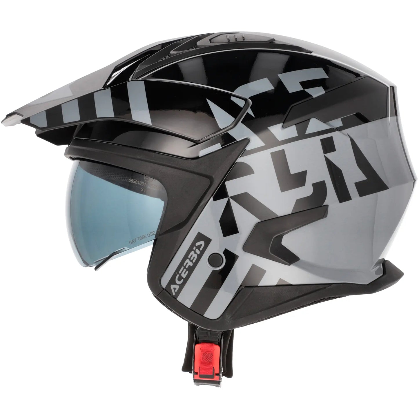 Casco Acerbis Jet Aria Evo Graphic - Negro/Gris