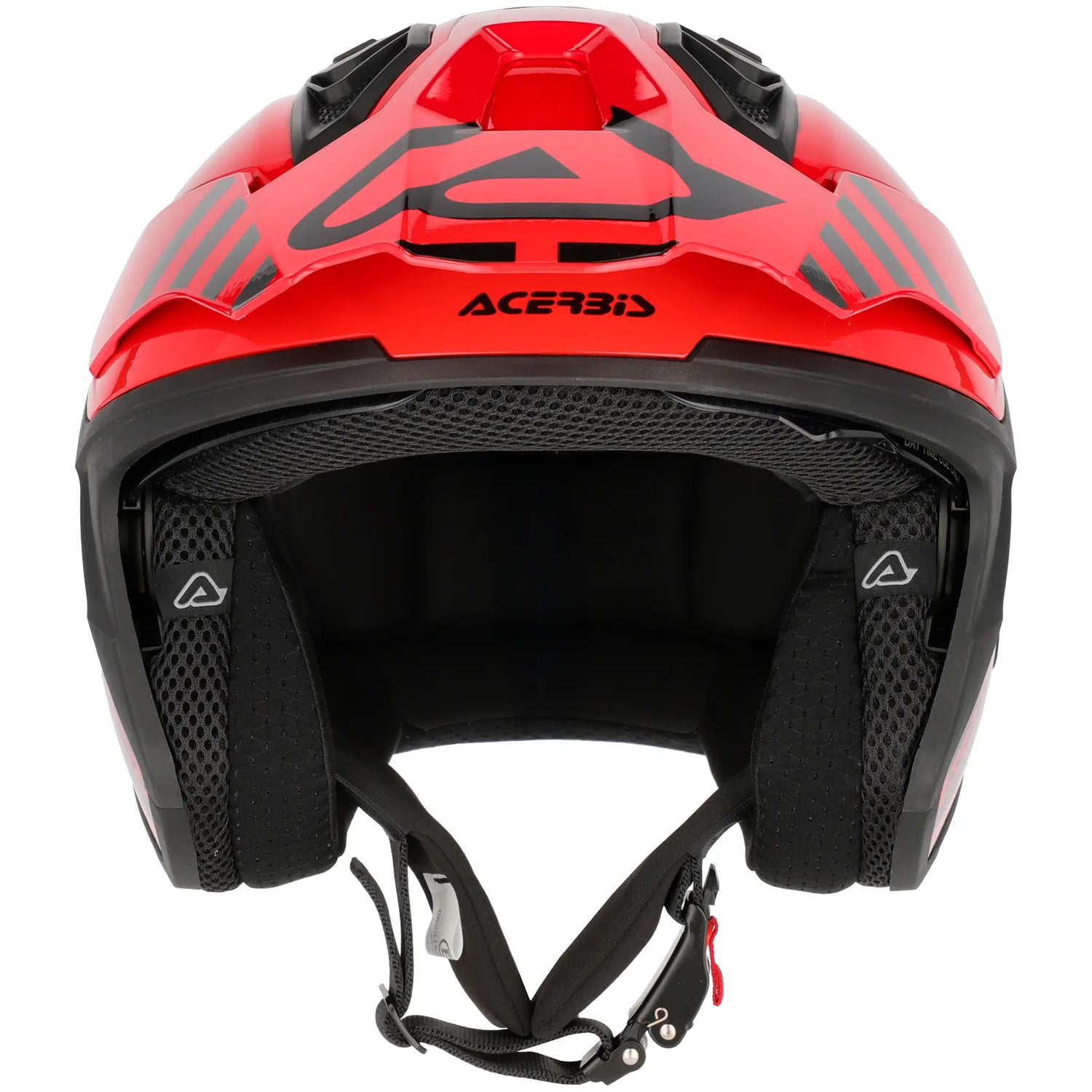 Casco Acerbis Jet Aria Evo Graphic - Negro/Rojo
