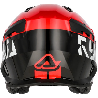 Casco Acerbis Jet Aria Evo Graphic - Negro/Rojo