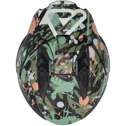 Casco Acerbis Jet Aria Evo Graphic - Camuflaje Verde/Marrón