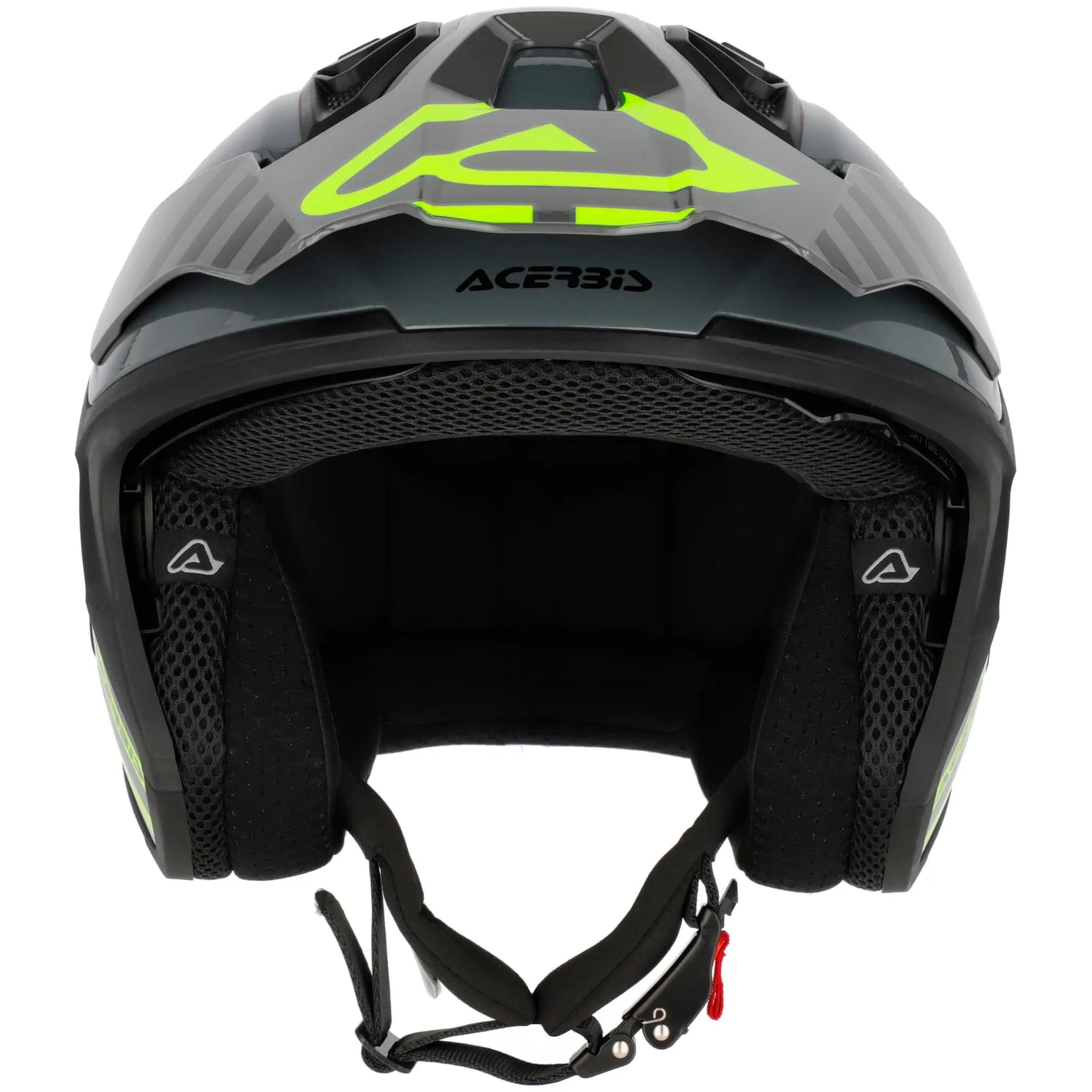 Casco Acerbis Jet Aria Evo Graphic - Negro/Amarillo
