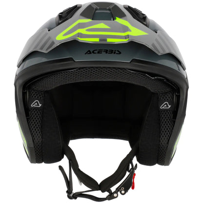 Casco Acerbis Jet Aria Evo Graphic - Negro/Amarillo