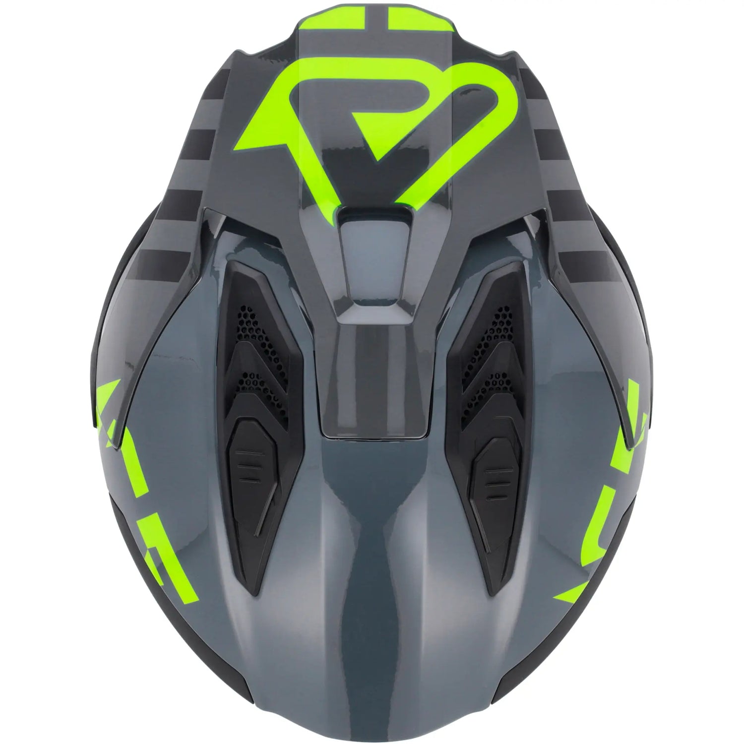Casco Acerbis Jet Aria Evo Graphic - Negro/Amarillo