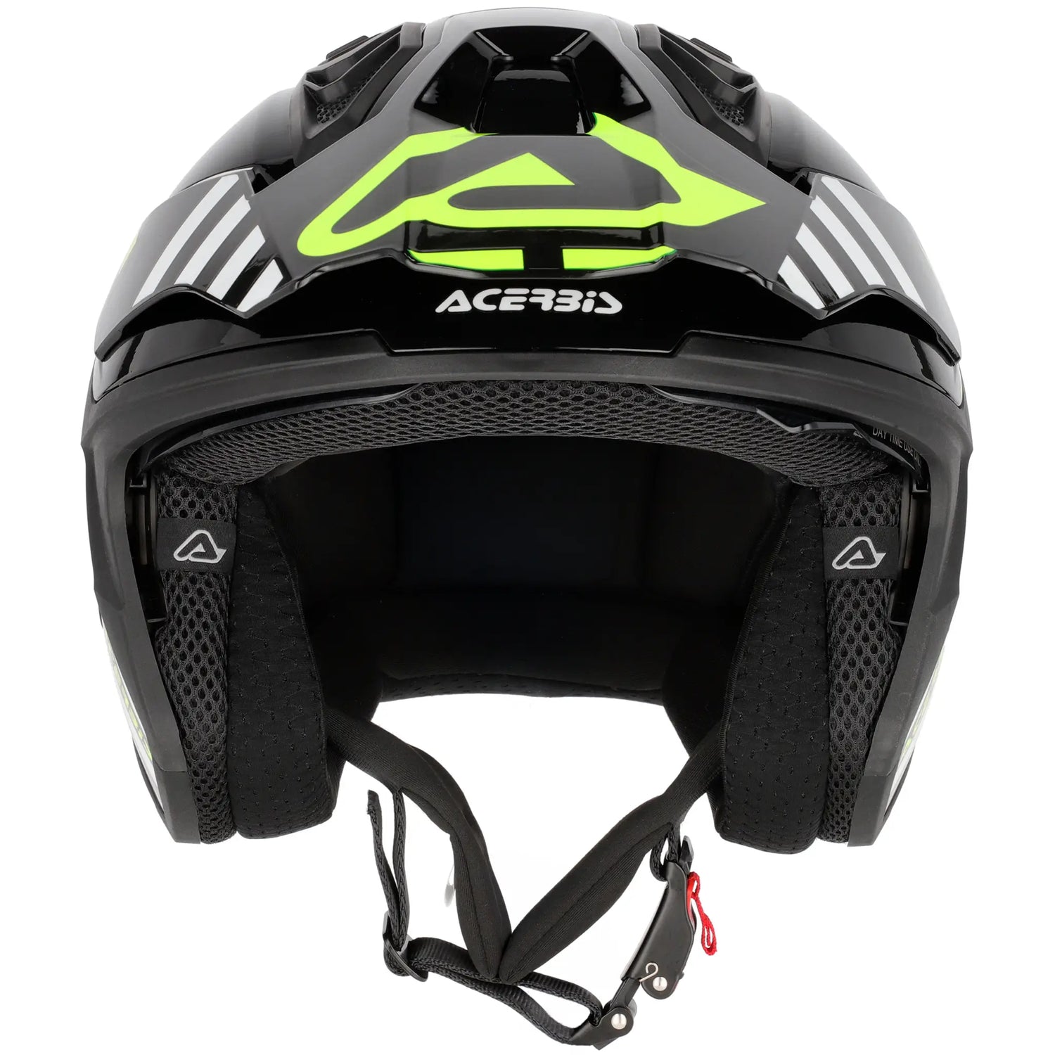Casco Acerbis Jet Aria Evo Graphic - Negro/Blanco/Amarillo