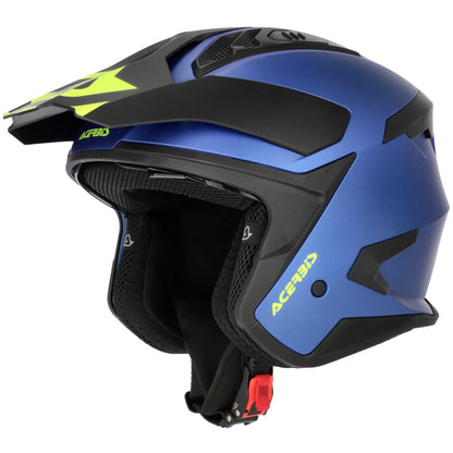Casco Acerbis Jet Aria Evo Metallic - Azul Mate