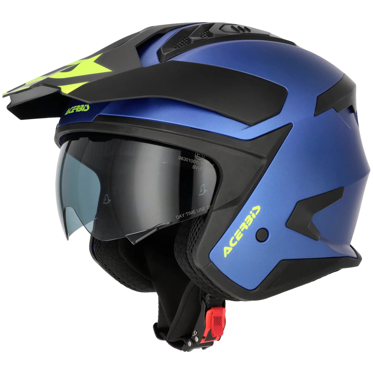Casco Acerbis Jet Aria Evo Metallic - Azul Mate