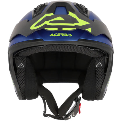 Casco Acerbis Jet Aria Evo Metallic - Azul Mate
