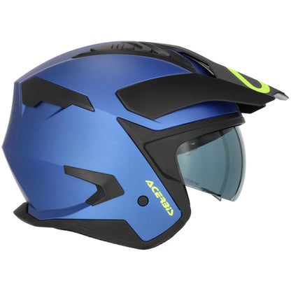 Casco Acerbis Jet Aria Evo Metallic - Azul Mate