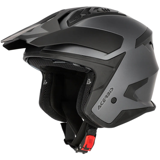 Casco Acerbis Jet Aria Evo Metallic - Titanio Mate