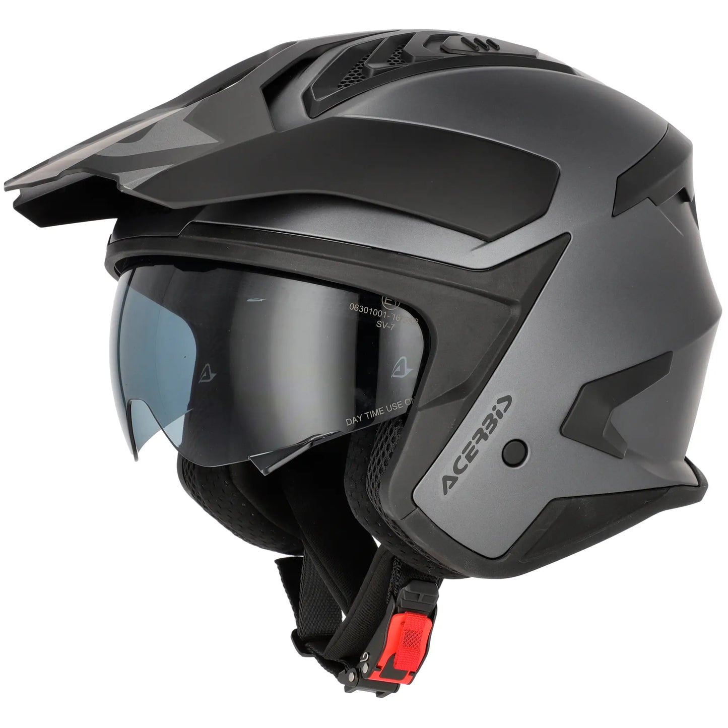 Casco Acerbis Jet Aria Evo Metallic - Titanio Mate