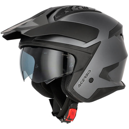 Casco Acerbis Jet Aria Evo Metallic - Titanio Mate