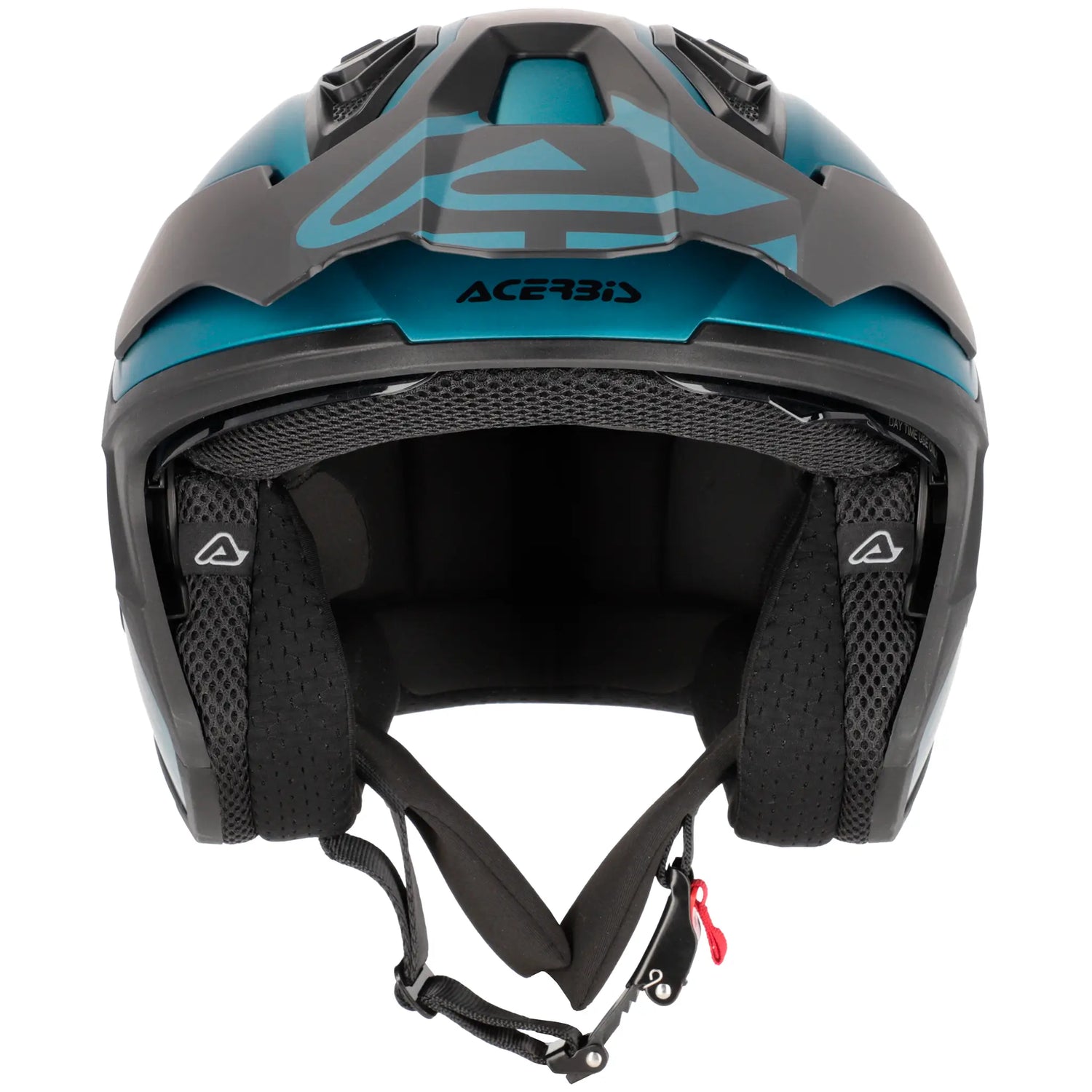 Casco Acerbis Jet Aria Evo Metallic - Azul Claro Mate