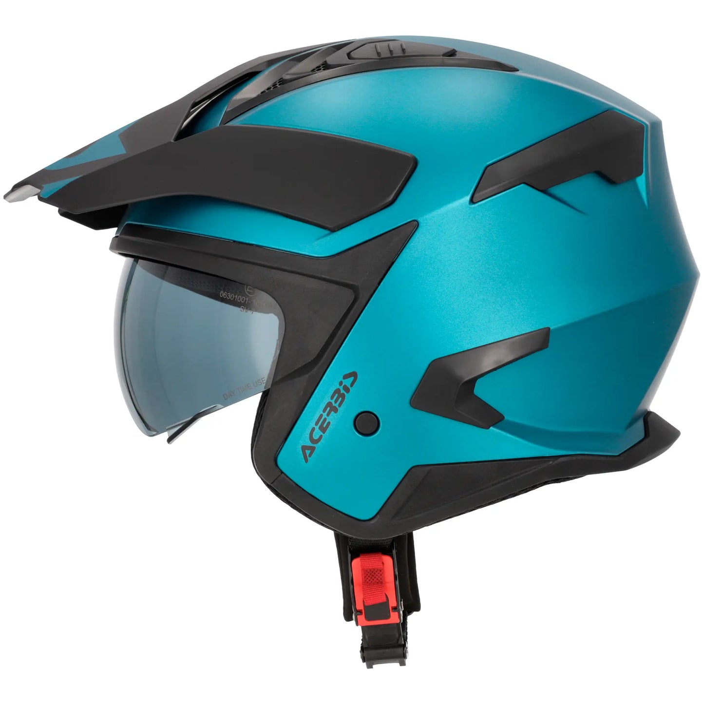Casco Acerbis Jet Aria Evo Metallic - Azul Claro Mate