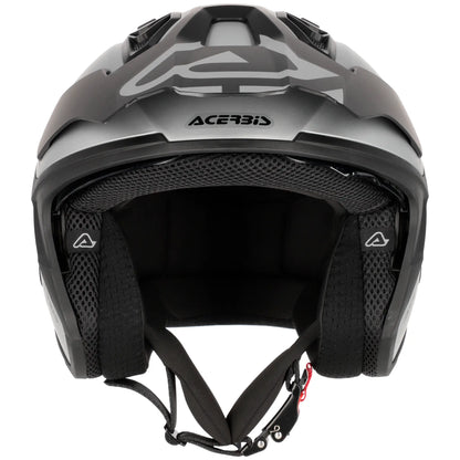 Casco Acerbis Jet Aria Evo Metallic - Plata Mate