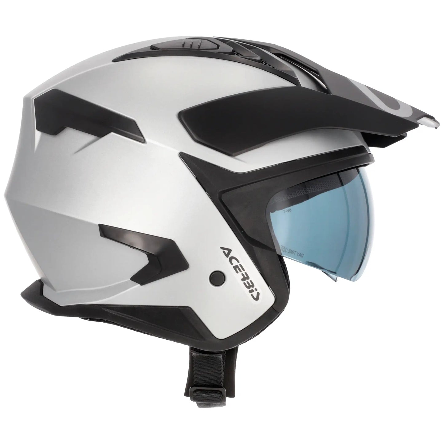 Casco Acerbis Jet Aria Evo Metallic - Plata Mate