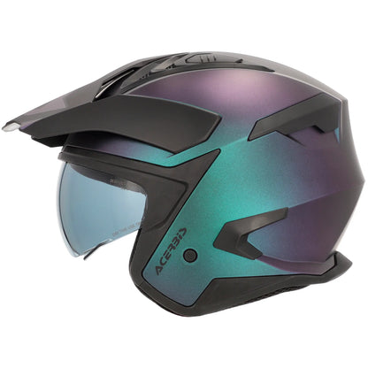 Casco Acerbis Jet Aria Evo Metallic - Chameleon Mate
