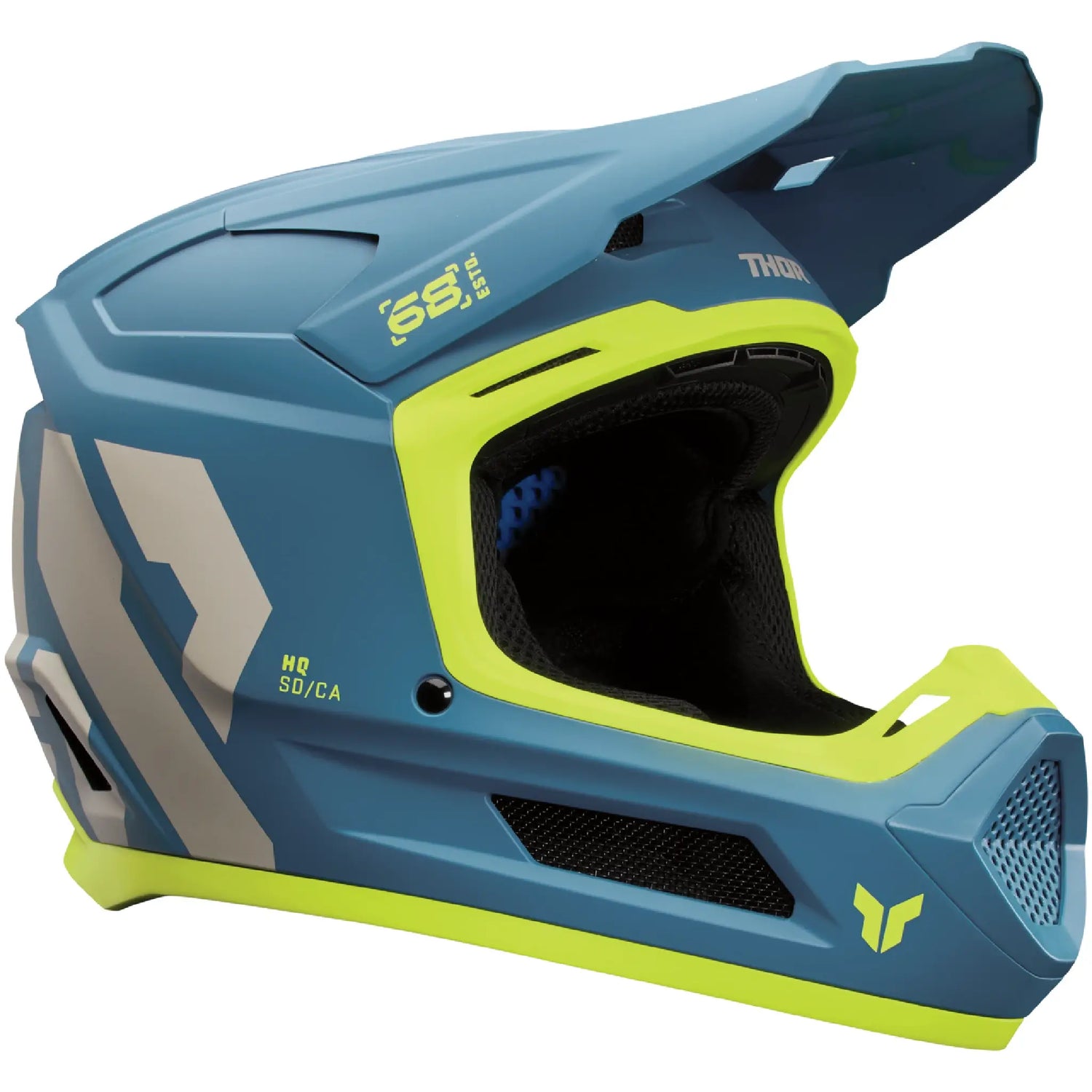 Casco Thor Fleet Youth Forge - Azul/Amarillo
