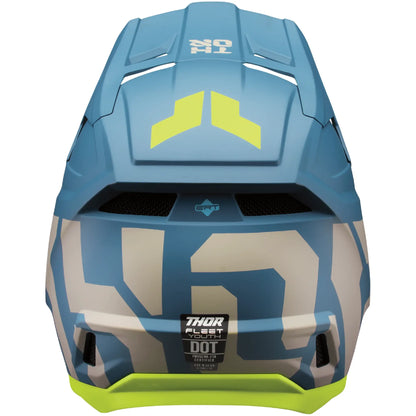 Casco Thor Fleet Youth Forge - Azul/Amarillo