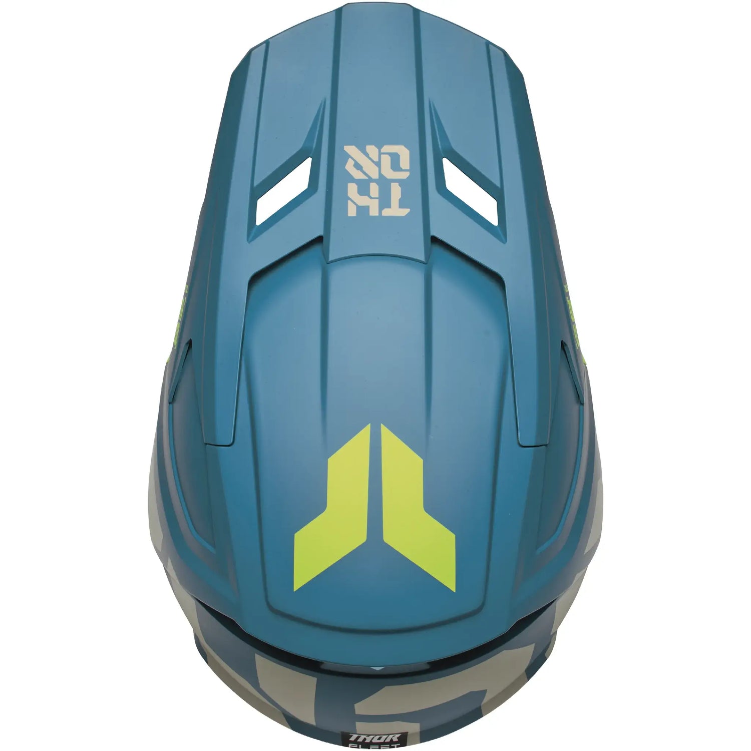 Casco Thor Fleet Youth Forge - Azul/Amarillo