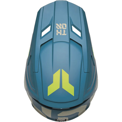 Casco Thor Fleet Youth Forge - Azul/Amarillo