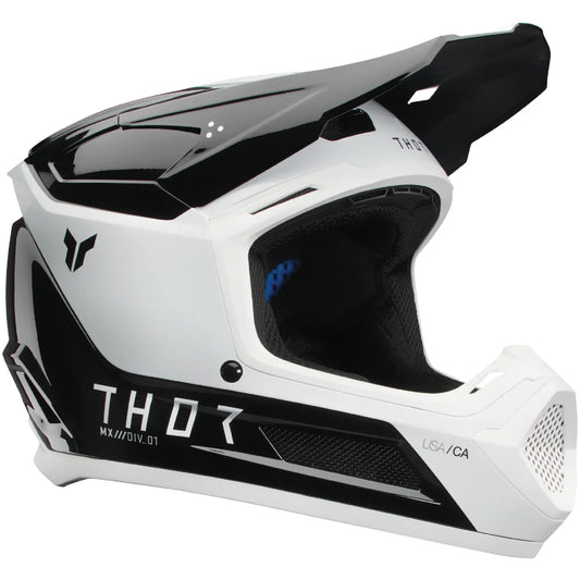 Casco Thor Fleet Youth Storm - Negro/Blanco