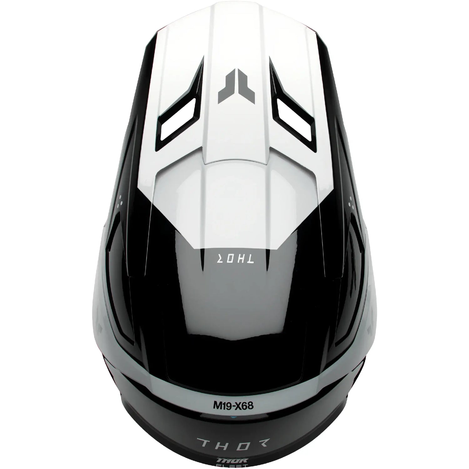 Casco Thor Fleet Youth Storm - Negro/Blanco