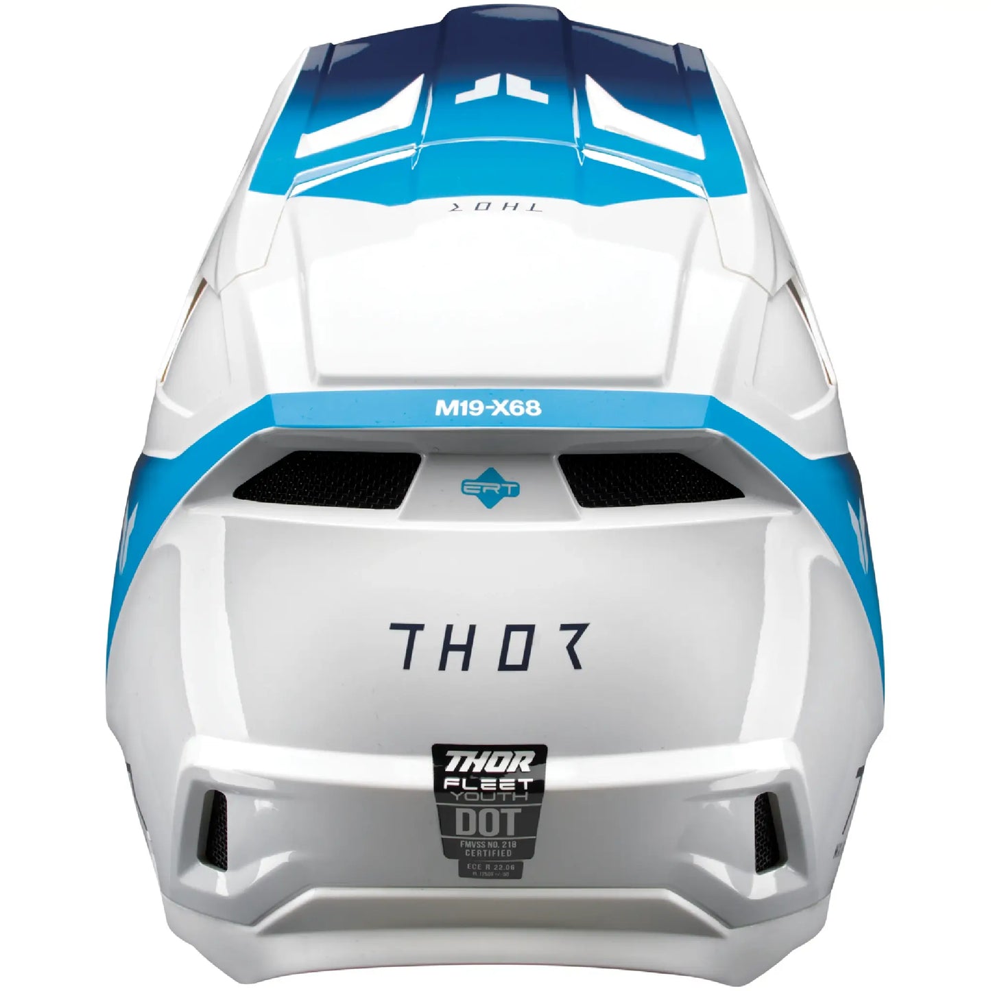 Casco Thor Fleet Youth Storm - Blanco/Azul