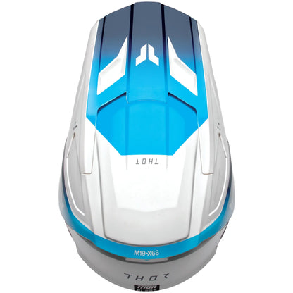 Casco Thor Fleet Youth Storm - Blanco/Azul