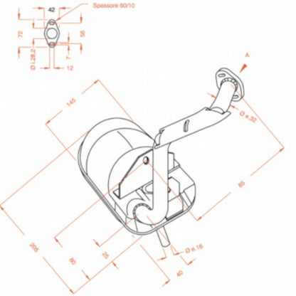 Échappement Sitoplus type origine Vespa PK 75/125 S 2T