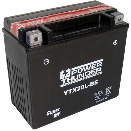Batería Power Thunder YTX20L-BS con ácido 0620391P