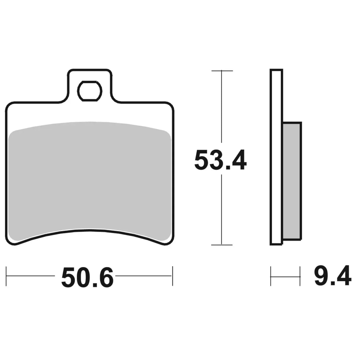 Rear brake pads Derbi Rambla 125/250/300 Brembo - sintered