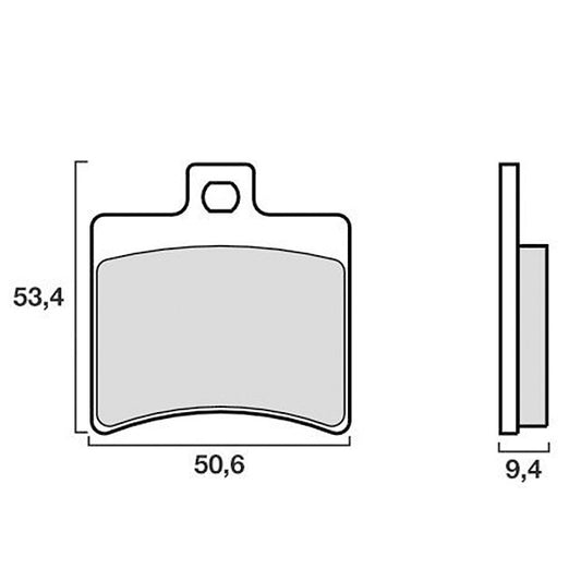 Rear brake pads Derbi Rambla 125/250/300 Brembo - sintered