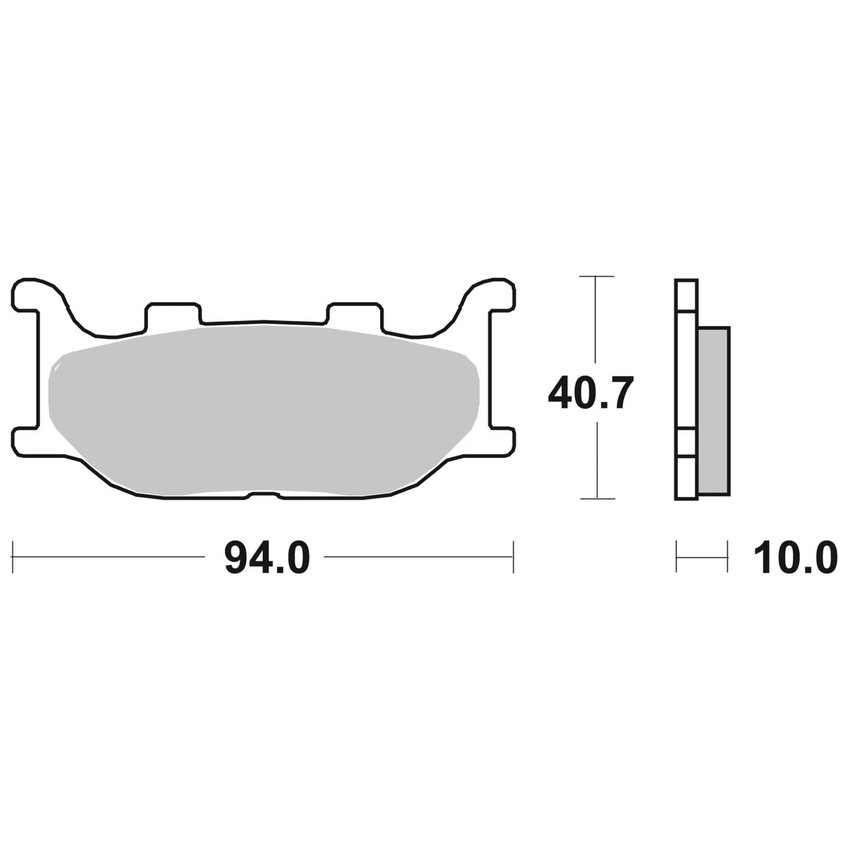 Front brake pads Yamaha T-Max 04-07 / MBK Skyliner 250/400 Brembo - sintered