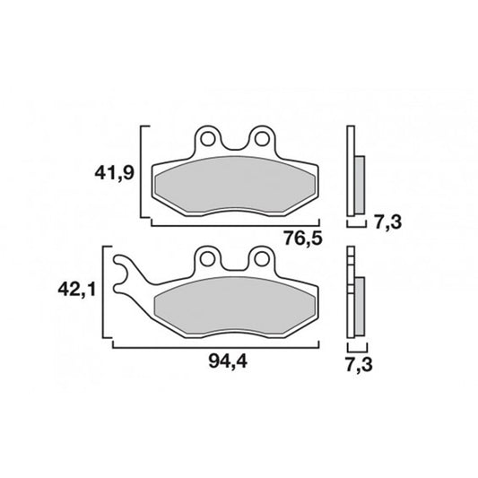 Beta RR 125 4T Brembo brake pads - organic