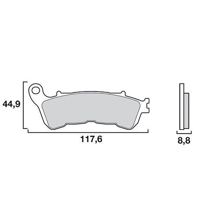 Front brake pads Honda SH 300 / Forza 250 / SH 125 09-12 Brembo - sintered