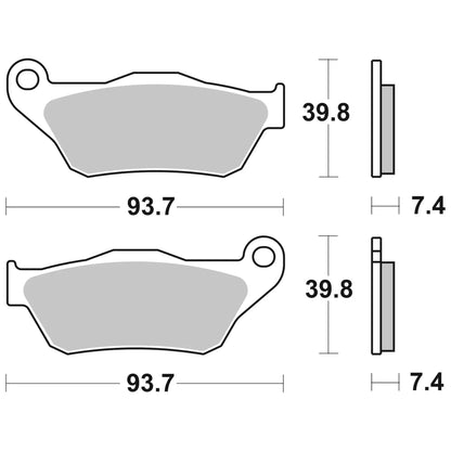 Pastillas de freno delanteras Yamaha X-Max 125/250 4T LC <2010 Brembo - sinterizadas