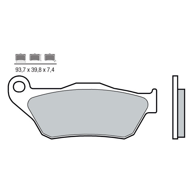 Front brake pads Yamaha X-Max 125/250 4T LC <2010 Brembo - sintered